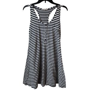 Kenar | Navy & White Stripes | Swimsuit Cover Up | Size XS